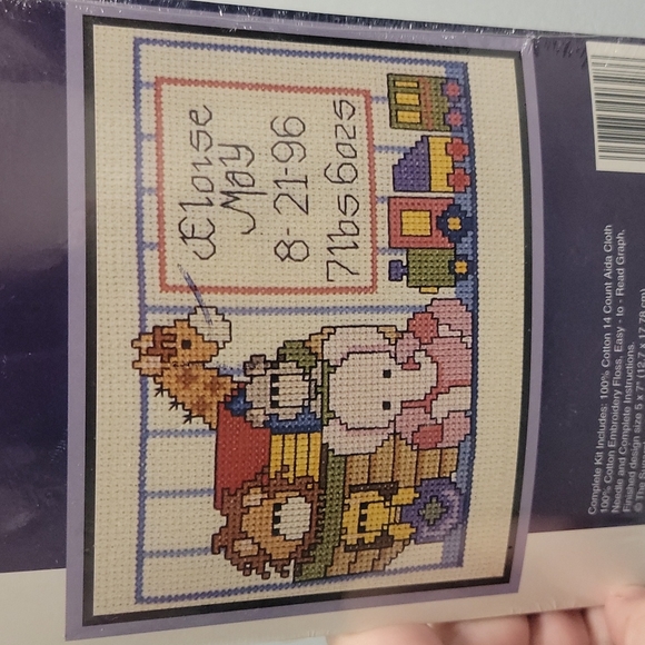 Counted Cross Stitch Kit: baby - Picture 2 of 3